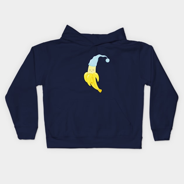 Cute Kawaii Banana Kids Hoodie by Tshirtiz